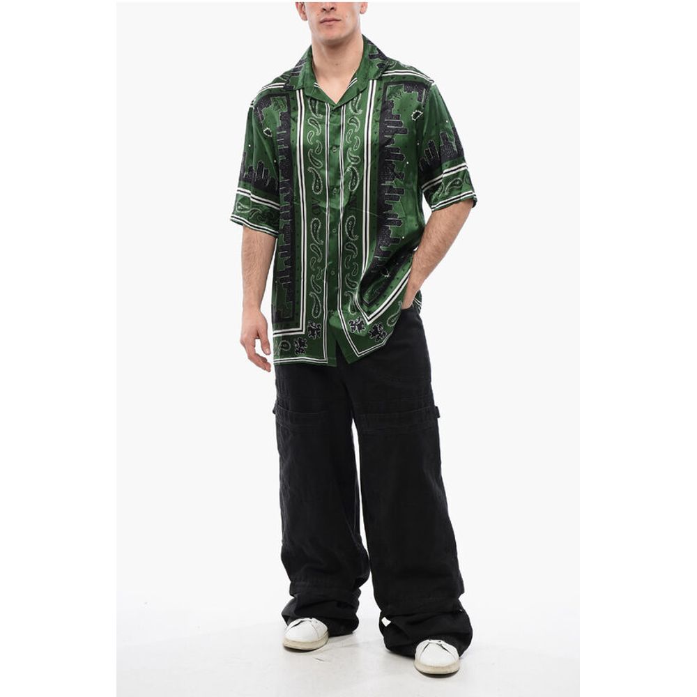 Satin BANDANA Bowling Shirt