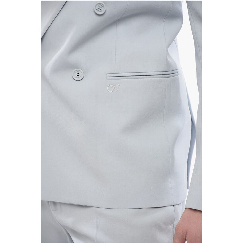 Double-breasted TATTOO Blazer with Satin Peak Lapel