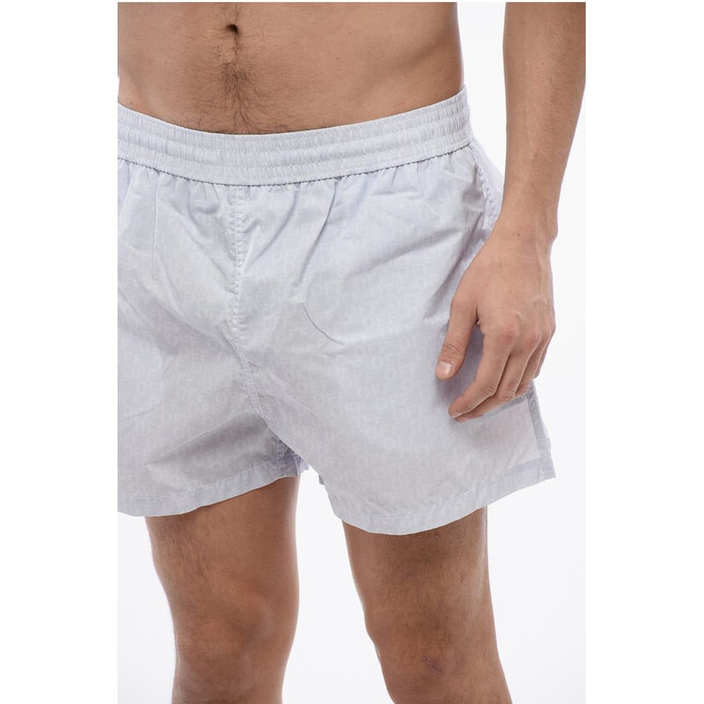 All Over Logo Printed Swimshorts