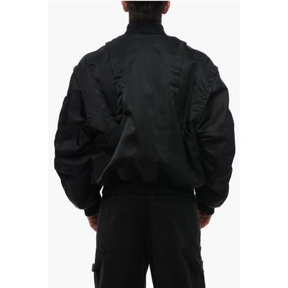 Padded Nylon ARROW Multipocketed Bomber Jacket