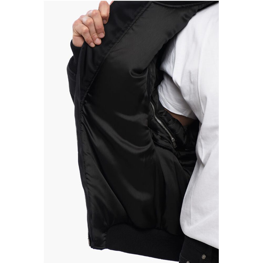 Padded Nylon ARROW Multipocketed Bomber Jacket