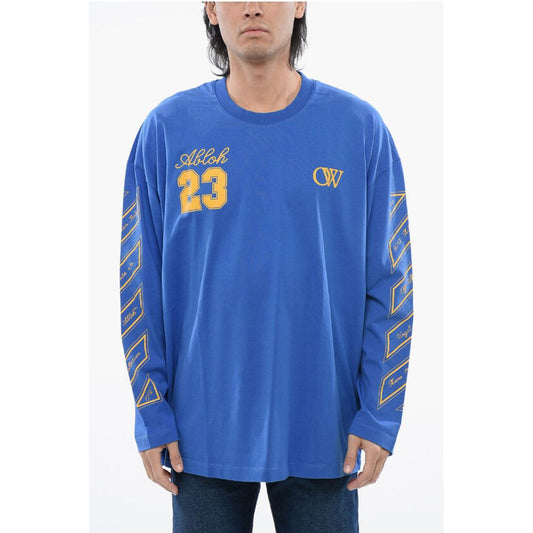 OW 23 WIDE L/S TEE NAUTICAL BLUE GOLD F