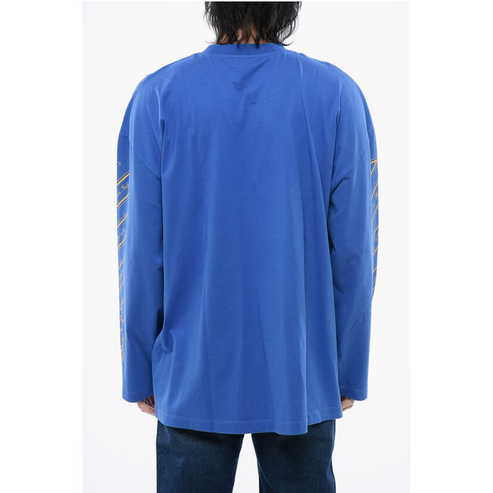 OW 23 WIDE L/S TEE NAUTICAL BLUE GOLD F