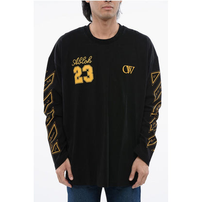 Crew Neck OW23 Cotton T-Shirt with Prints