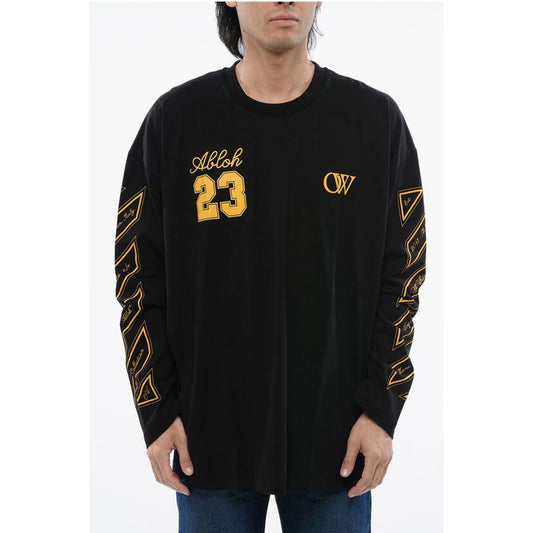 Crew Neck OW23 Cotton T-Shirt with Prints