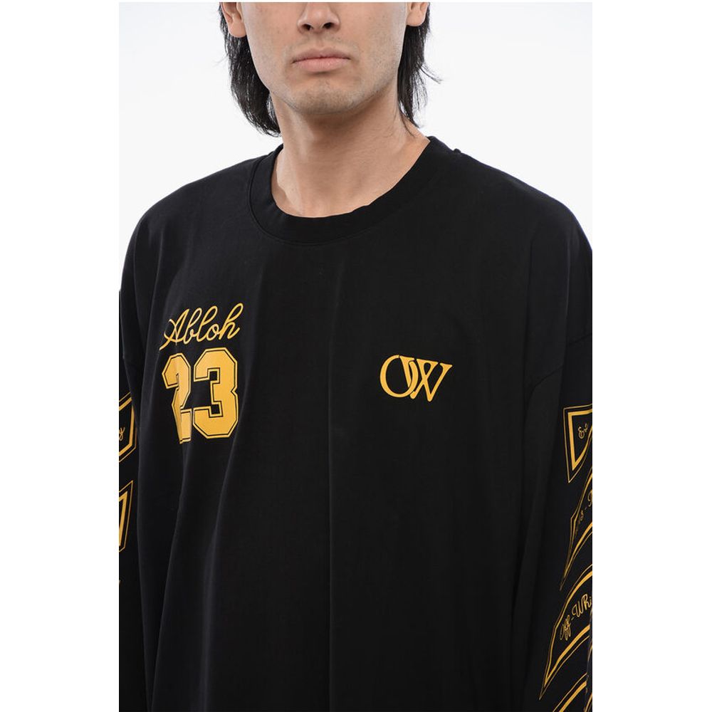 Crew Neck OW23 Cotton T-Shirt with Prints