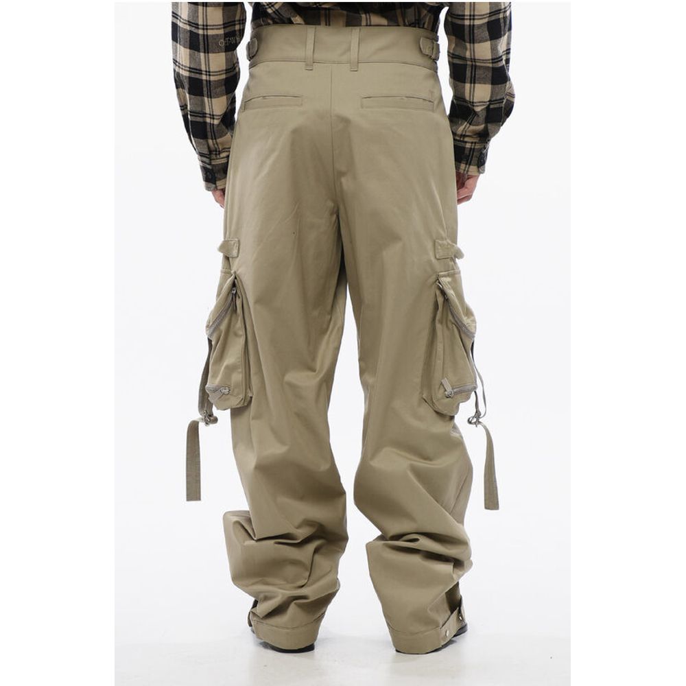 High Waisted Cargo Pants With Zipped Pockets