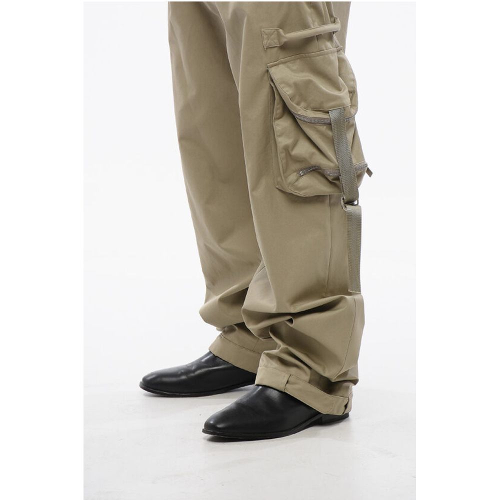 High Waisted Cargo Pants With Zipped Pockets