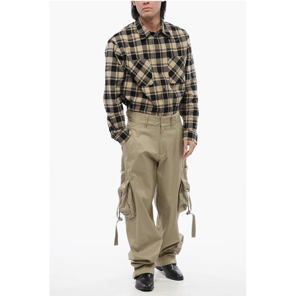 High Waisted Cargo Pants With Zipped Pockets