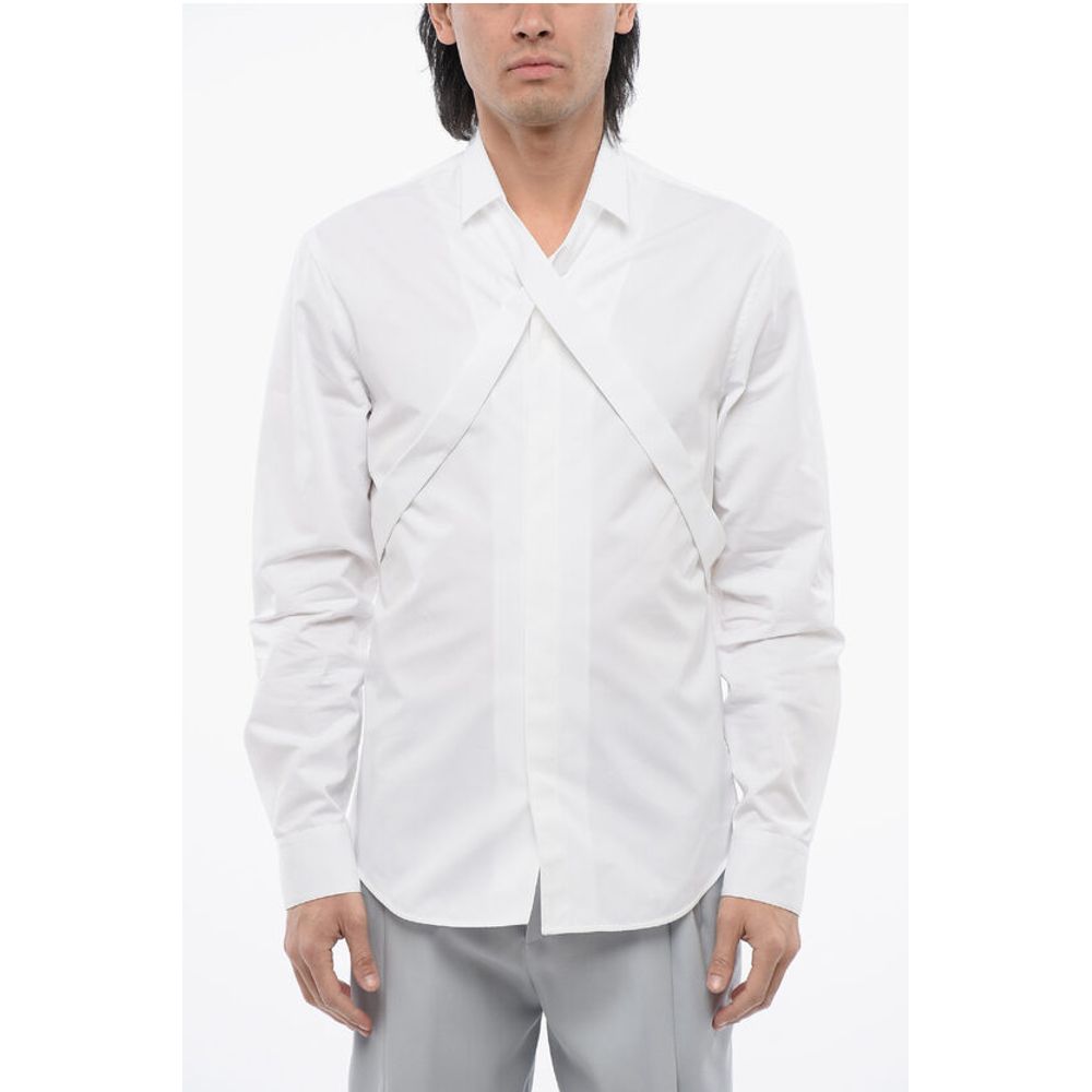 Long Sleeved Shirt With Criss-Cross Detail