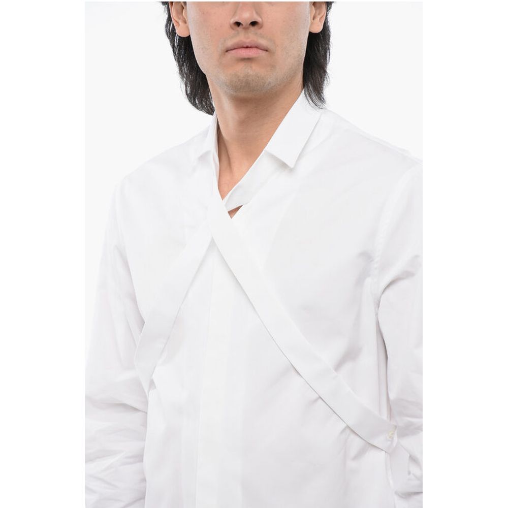 Long Sleeved Shirt With Criss-Cross Detail