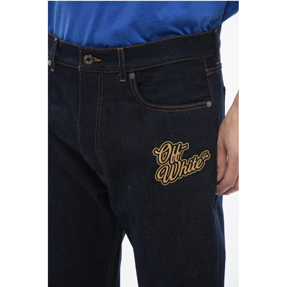 Embroidered Flare-Fit 90SLOGO Jeans