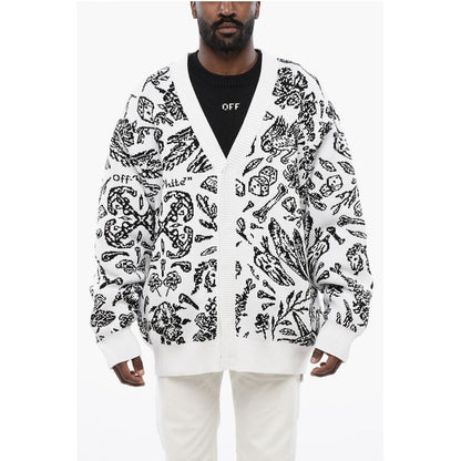 Patterned Cardigan with Zip Detail