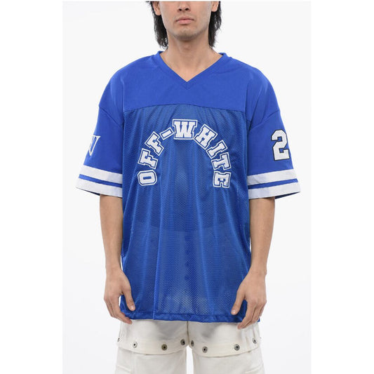 Embroidered Mesh FOOTBALL T-shirt