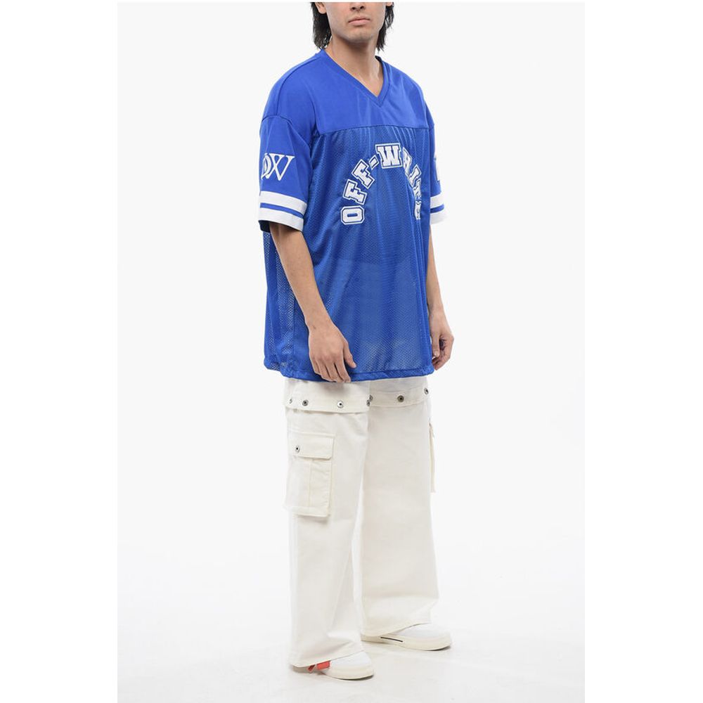 Embroidered Mesh FOOTBALL T-shirt
