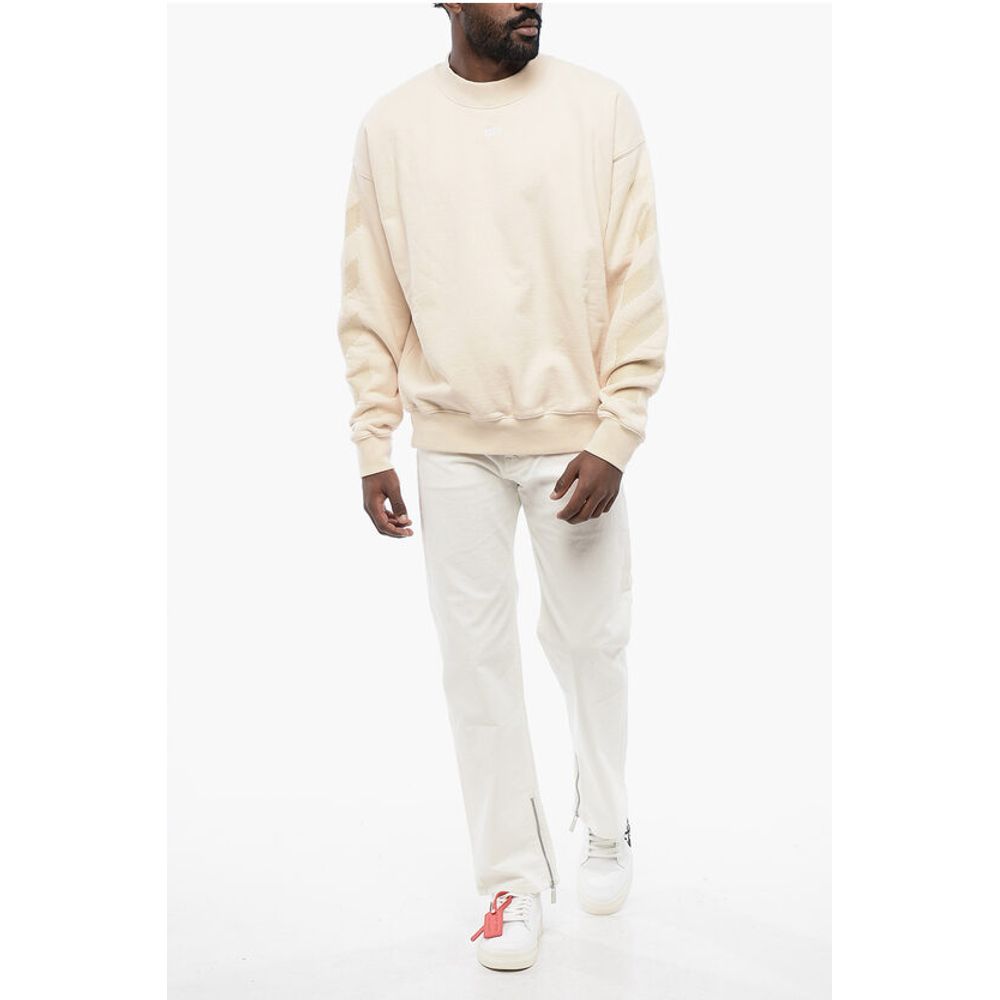 Solid Color CORNELY DIAGS SKATE Crew-neck Sweatshirt with Em