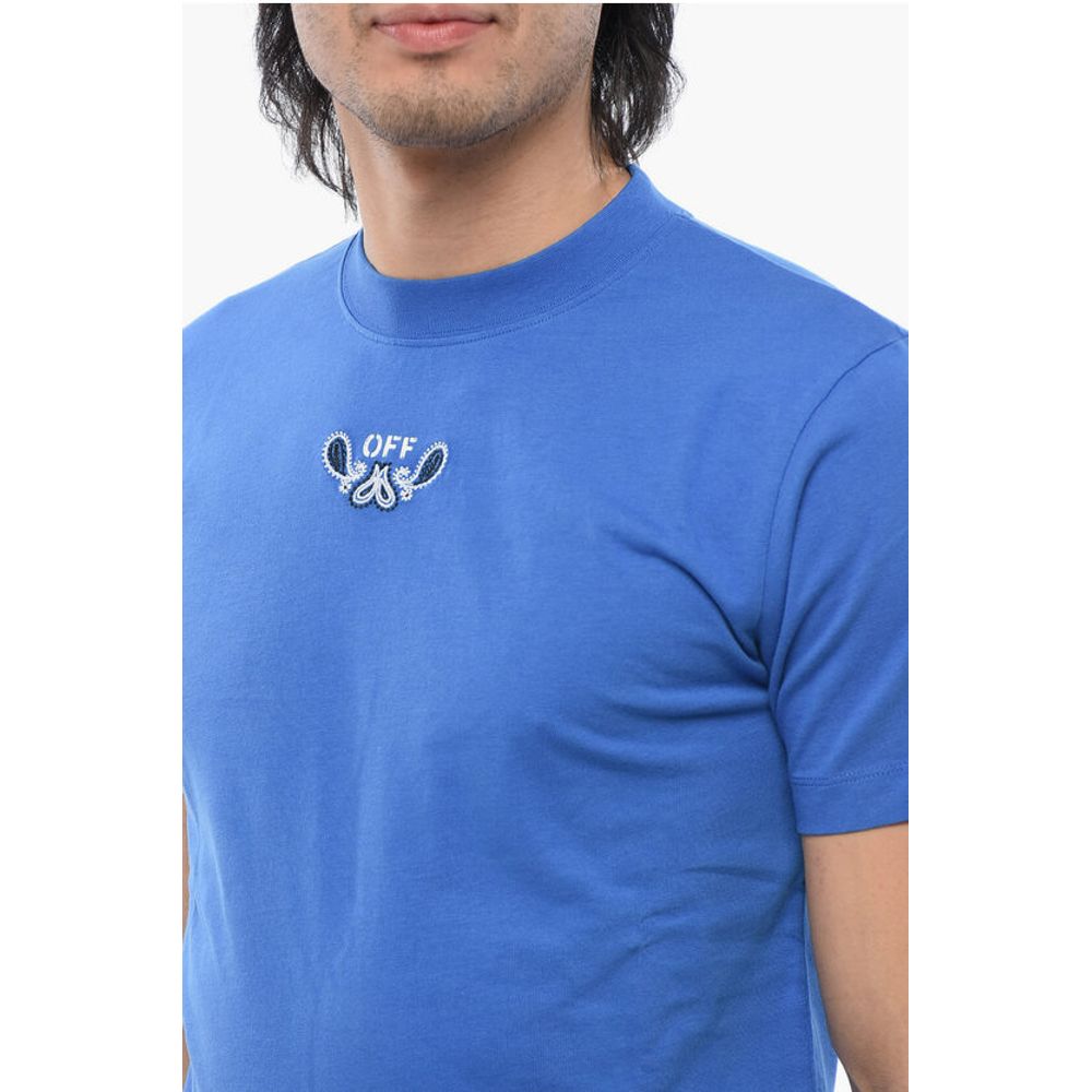 Bandana Motif Crew-neck T-shirt