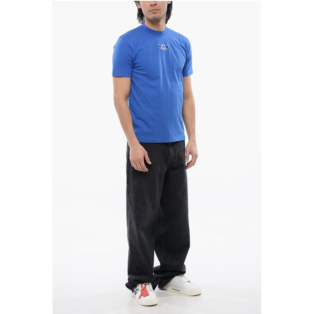 Bandana Motif Crew-neck T-shirt