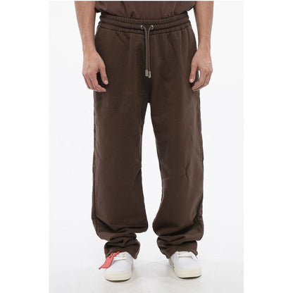 Embroidered Brushed Cotton RAIN DRUM Joggers