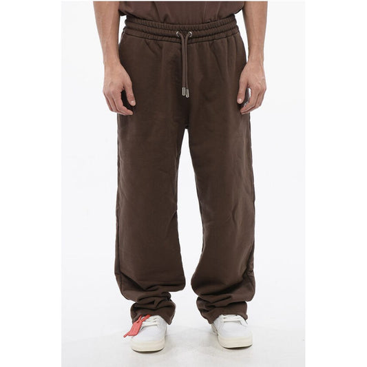 Embroidered Brushed Cotton RAIN DRUM Joggers