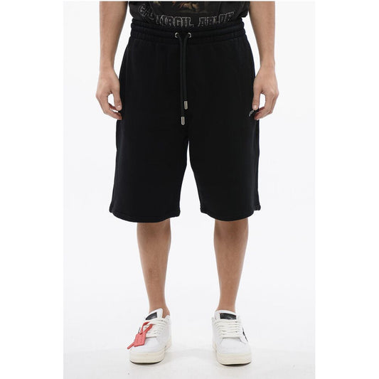 Brushed Cotton BANDANA Embroidered Jogger Shorts