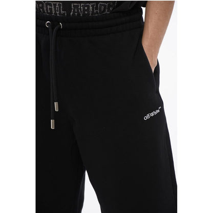Brushed Cotton BANDANA Embroidered Jogger Shorts