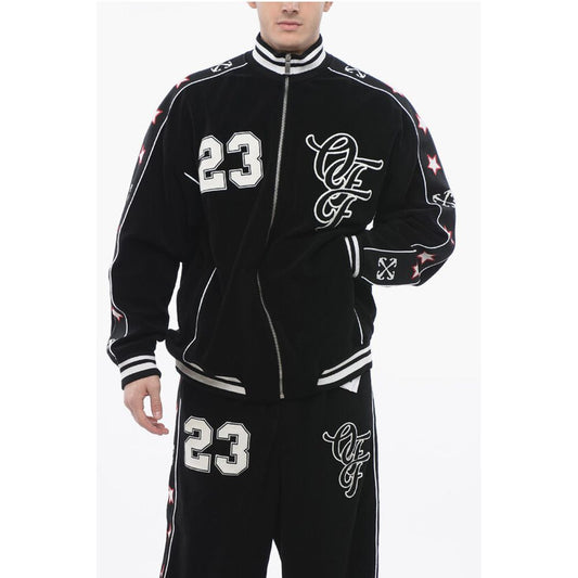 Terry NATLOVER VARSITY Track Sweatshirt with Tape Detail
