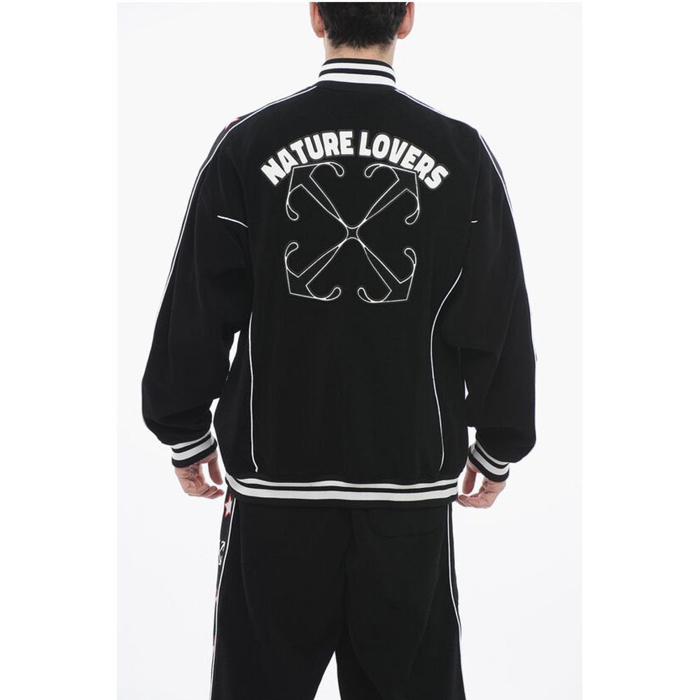 Terry NATLOVER VARSITY Track Sweatshirt with Tape Detail