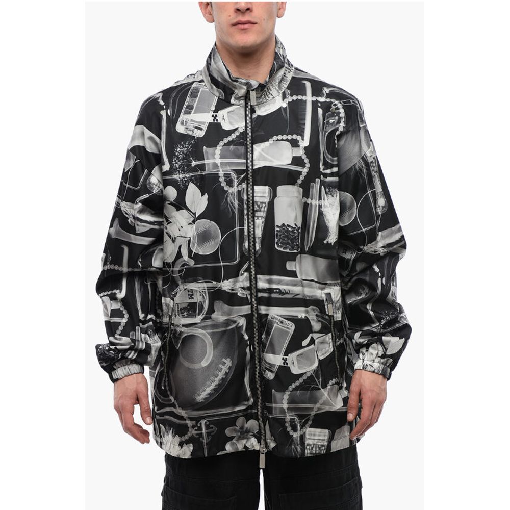 Nylon XRAY Windbreaker with Removable Hood