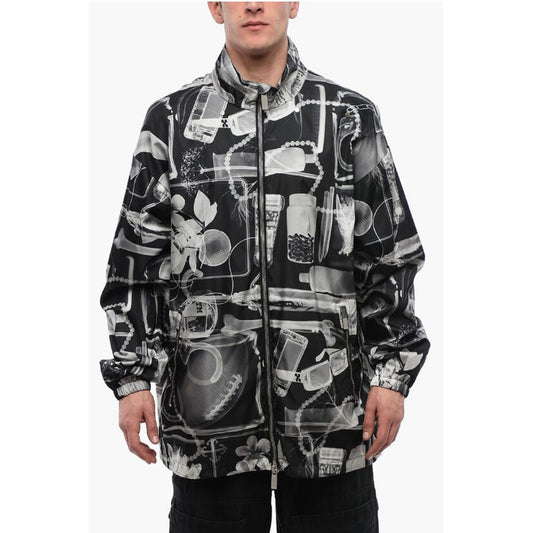 Nylon XRAY Windbreaker with Removable Hood