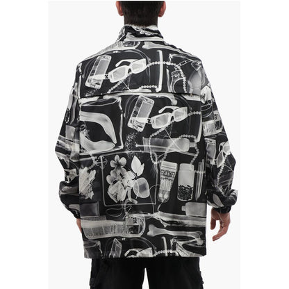 Nylon XRAY Windbreaker with Removable Hood