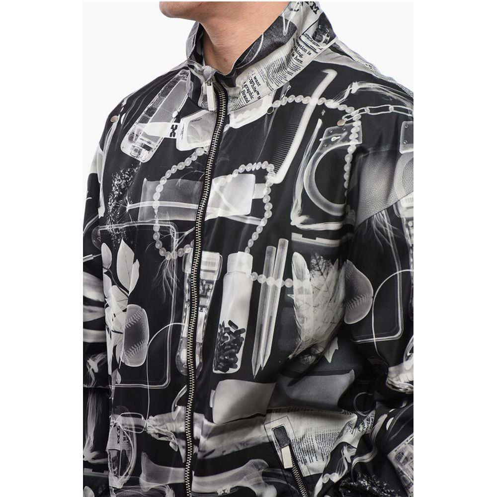 Nylon XRAY Windbreaker with Removable Hood
