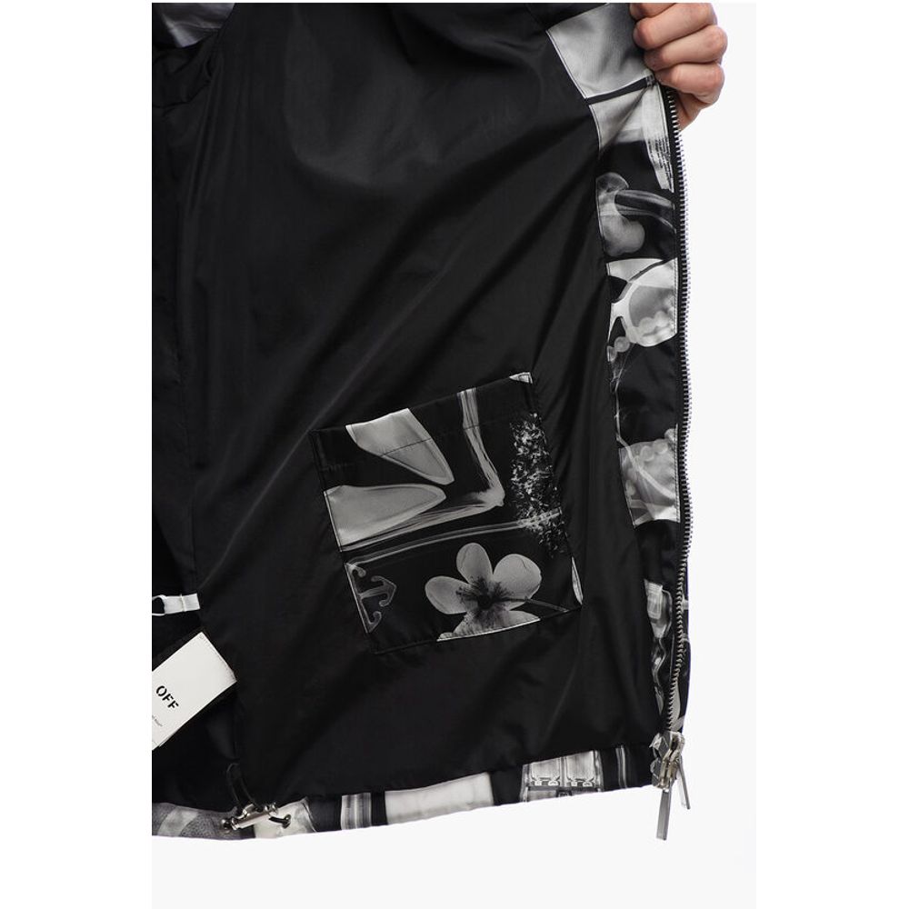 Nylon XRAY Windbreaker with Removable Hood