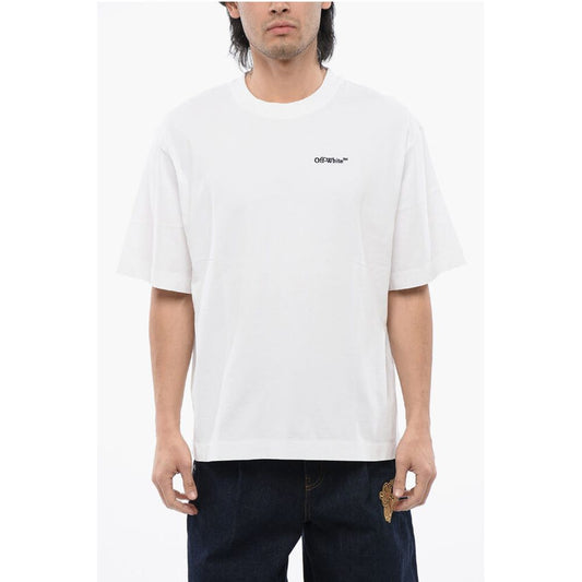 Embroidered TATTOO ARROW SKATE Crewneck T-Shirt