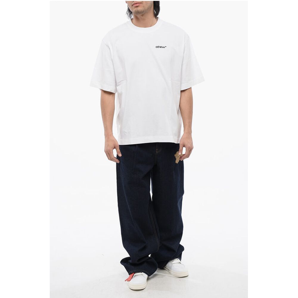 Embroidered TATTOO ARROW SKATE Crewneck T-Shirt