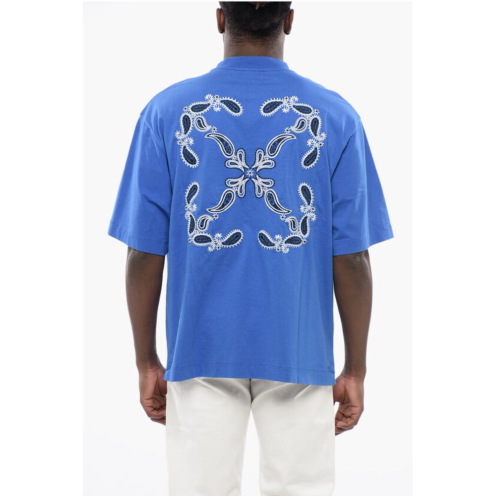 Embroidered BANDANA ARROW Crewneck T-Shirt