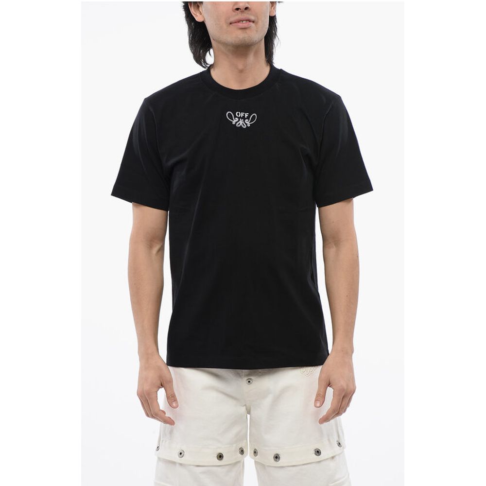 Slim-Fit BANDANA Embroidered T-shirt