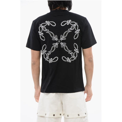 Slim-Fit BANDANA Embroidered T-shirt
