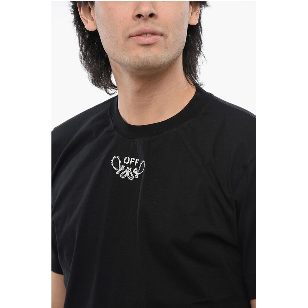 Slim-Fit BANDANA Embroidered T-shirt