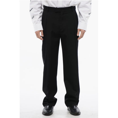 Double Pleated High Waisted Wool Pants