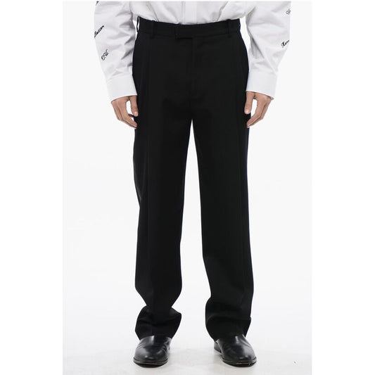 Double Pleated High Waisted Wool Pants