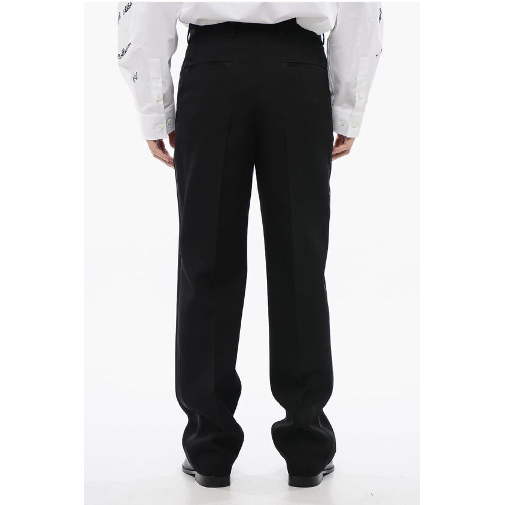 Double Pleated High Waisted Wool Pants