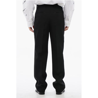 Double Pleated High Waisted Wool Pants