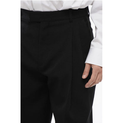 Double Pleated High Waisted Wool Pants