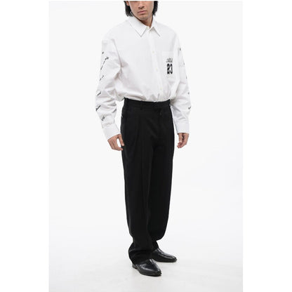 Double Pleated High Waisted Wool Pants