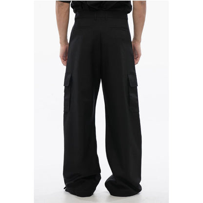High Waisted DRILL Cargo Pants