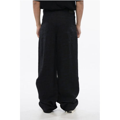 Pleated Baggy Tapered Fit 90SLOGO Linen Pants