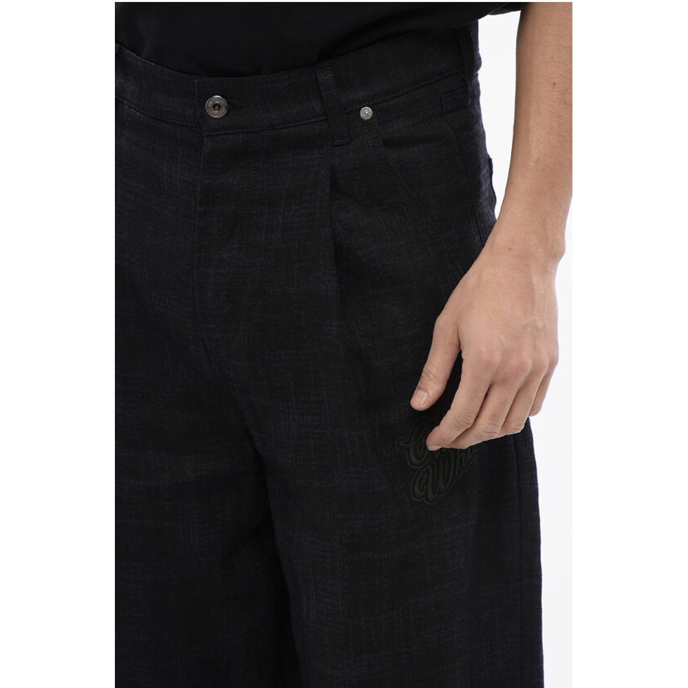 Pleated Baggy Tapered Fit 90SLOGO Linen Pants