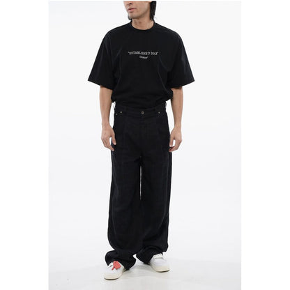 Pleated Baggy Tapered Fit 90SLOGO Linen Pants