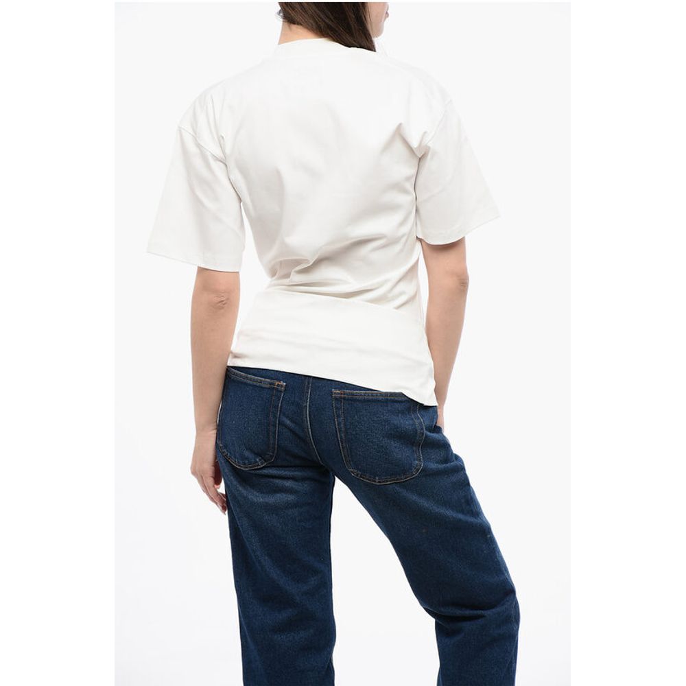 Solid Color Crew-neck T-shirt